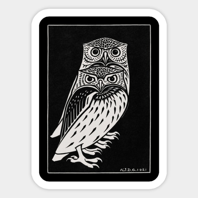 Two Owls 2021 Sticker by hubcon